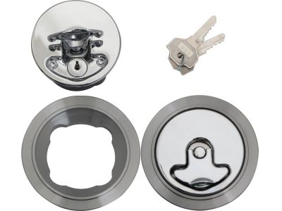 08673 - CCE Aircraft Style Gas Cap Set vented/non-vented Gas Cap Kit Locking Gas Cap Kit with Vented and Non-Vented Cap