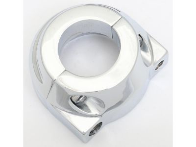 111207 - CCE Custom Throttle Clamp Tapered Style Chrome 1" Dual Cable