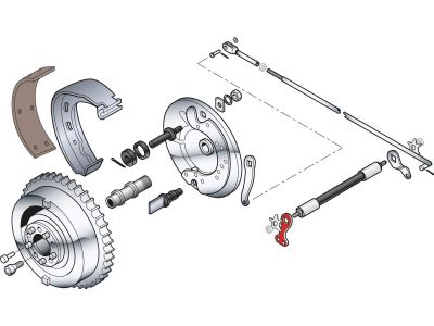 12434 - CCE BRAKE SHAFT LEVER RIGHT