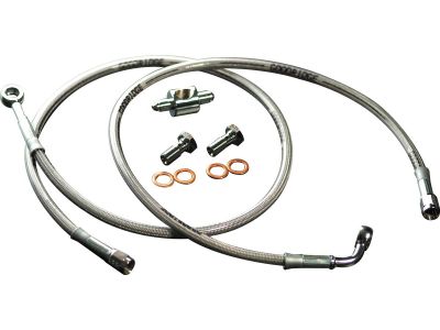 14302 - GOODRIDGE OEM Style DOT Brake Line Kit Stainless Steel Clear Coated 45,75"