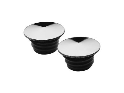 15850 - CCE Peaked Low Profile Stainless Steel Gas Cap Set Chrome
