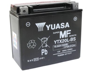 2831565 - YUASA Maintance Free YTX20-BS Batterie Dry Battery with Acid Pack AGM 270 A 18.0 Ah