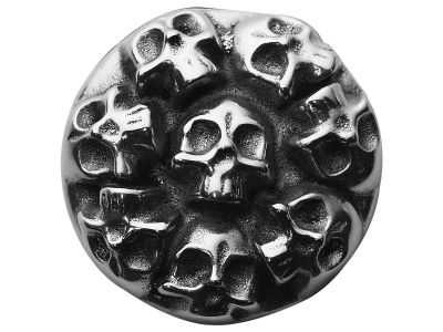 37735 - CCE Multi Skull Gas Cap Cover Polished
