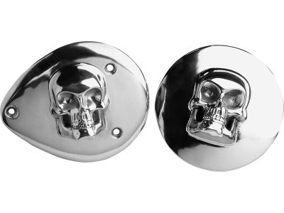 37855 - CCE 3D Skull Air Cleaner Cover Polished