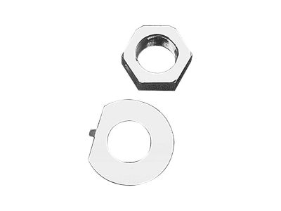 500602 - CCE Fork Stem Nut and Lock Washer Chrome