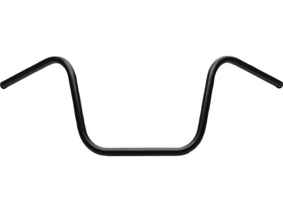 602223 - SANTEE 12 Ape Hanger Handlebar for Internal Wiring Non-Dimpled 3-Hole Black Powder Coated 1" Throttle Cables