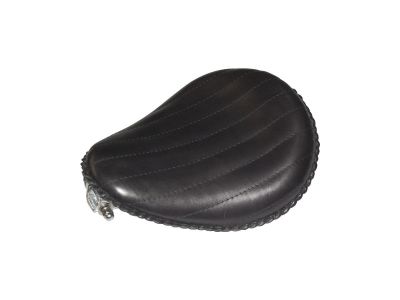 603287 - La Rosa 13" Bad Ass Vertical Solo Seat Black Leather