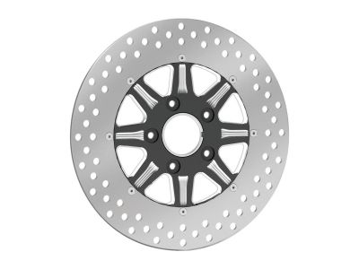 603351 - RevTech Velocity 2-Piece Brake Rotor Black Stainless Steel 11,5" Front