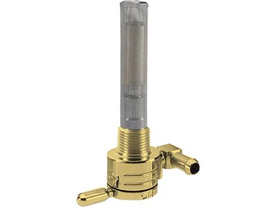 603545 - GOLAN PRODUCTS 3/8" NPT Fuel Valve Rear Facing Outlet Brass Polished