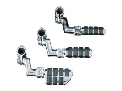 605148 - Küryakyn Large ISO Highway Pegs with Offset & 1-1/4" Magnum Quick Clamps Chrome