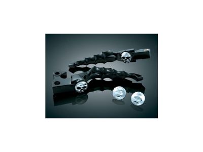 618076 - Küryakyn Zombie Hand Control Levers Black Satin Cable Clutch