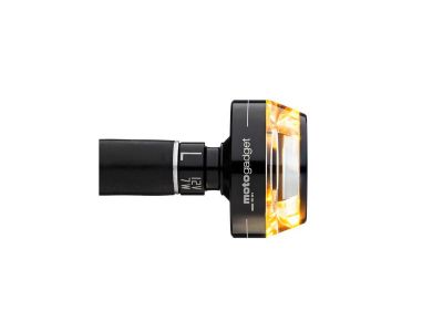 618450 - motogadget mo.blaze disc LED Bar End Turn Signal Left Side Black Anodized Clear LED