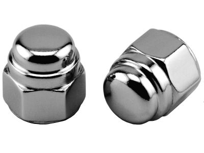 629531 - CCE Flat Top Acorn Nuts Pack Chrome 7/16"-20 UNF