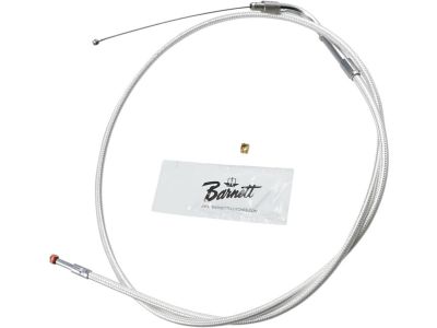 649766 - Barnett Platinum Series Throttle Cable 90 ° Stainless Steel Clear Coated Chrome Look 27"/8"/17"