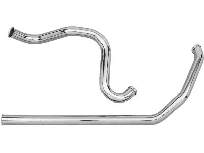 651413 - PAUGHCO Single Cross-Over Panhaed and Shovel Headers 2-piece Chrome 1,75"