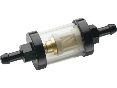 651856 - CCE See-Flow Glass Fuel Filter 1/4" Fuel Lines Black