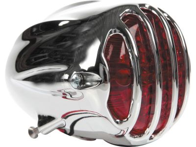 653042 - Thunderbike Alcatraz LED Taillight without Mounting Bracket Aluminium Polished Red Dual Filament