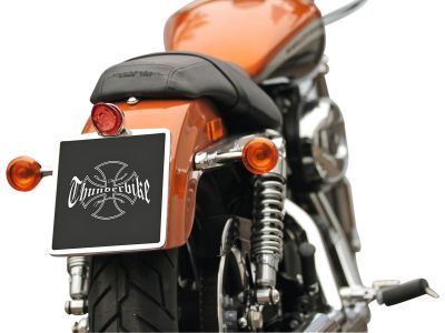 653055 - Thunderbike Mid-Mount License Plate Base Plate Adapter Black