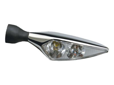 653804 - KELLERMANN Micro Rhombus Extreme LED Turn Signal Front Left/Rear Right Chrome Clear LED