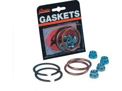 667098 - JAMES Exhaust Mounting Gasket Kit Copper Crush Rings and Flange Nuts Kit 1