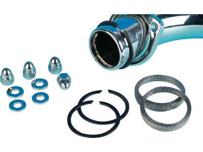 667099 - JAMES Exhaust Mounting Gasket Kit Graphite Knitted Wire Gaskets and Acorn Nuts Kit 1