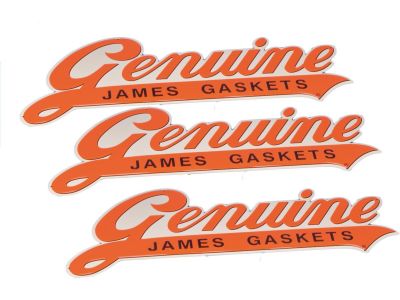 667126 - JAMES GENUINE Logo Sign, Embossed Metal