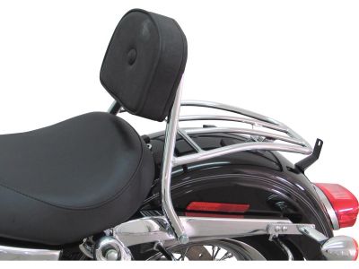 682356 - FEHLING Driver Sissy Bar with Pad and Rack Chrome