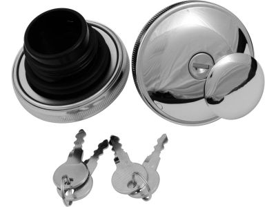 682785 - CCE Lockable Gas Cap Set Set of left and right caps (Vented and Non-vented) Chrome