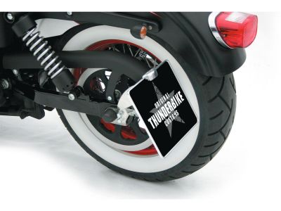 683843 - Thunderbike Universal License Plate Base Plate 180 x 200mm Aluminium Polished