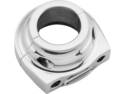 684349 - PM Contour Throttle Clamp Housing For Screw-On Cables Chrome 1" Dual Cable
