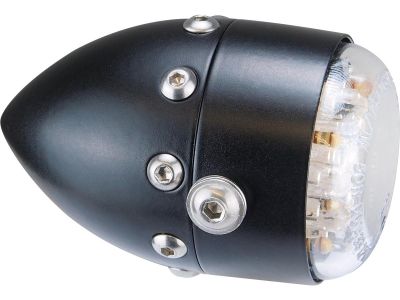 685658 - HKC Retro LED Taillight Black Satin Black Satin Clear LED