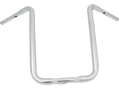 693676 - SANTEE 19 Standard Ape Hanger Handlebar Non-Dimpled 3-Hole Chrome 1 1/4" Throttle By Wire Throttle Cables