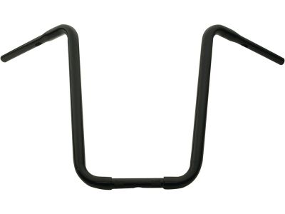 693677 - SANTEE 19 Standard Ape Hanger Handlebar Non-Dimpled 3-Hole Black Powder Coated 1 1/4" Throttle By Wire Throttle Cables