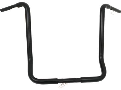 693685 - SANTEE 19 Dresser Ape Hanger Handlebar Non-Dimpled 3-Hole Black Powder Coated 1 1/4" Throttle By Wire Throttle Cables