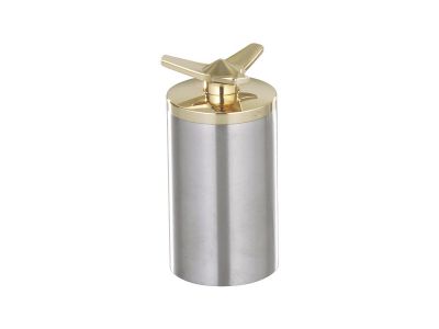 696051 - KUSTOM TECH Spinner Weld-In Gas Cap Brass Polished