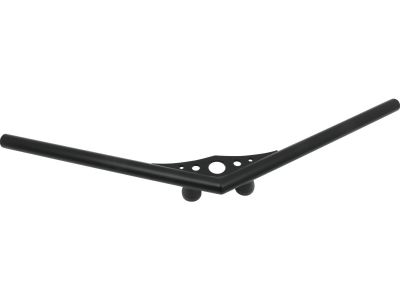 696704 - SANTEE Bonanza Flat Handlebar Non-Dimpled Black Powder Coated 1" Throttle Cables
