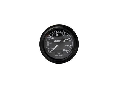 697119 - Legend Air Fairing Mounted PSI Gauge, black face Air Pressure Gauge Black face