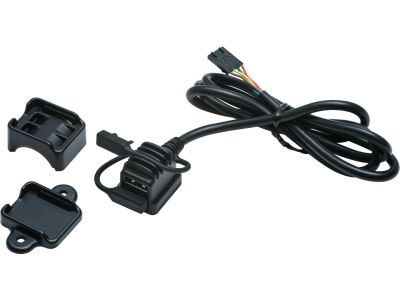 771703 - Küryakyn Black USB Power Port, Universal Charger USB Power Port