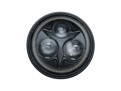 772462 - Küryakyn Orbit Vision 5,75" LED Scheinwerfereinsatz Black Anodized Clear LED
