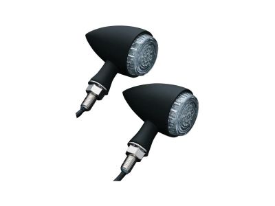 772509 - Küryakyn Torpedo LED Turn Signal/Taillight/Brake Light Black Satin Clear LED