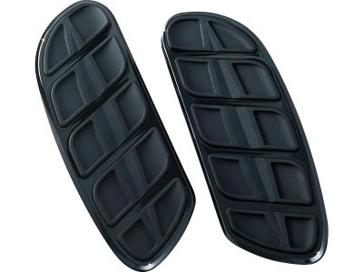 774397 - Küryakyn Kinetic Floorboard Inserts For H-D Swept Wing Driver Boards Gloss Black