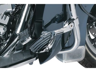 774528 - Küryakyn Tour-Tech Cruise Mounts with Heavy Duty Quick Clamps and Offset Arm Long Arm, ISO Wings Chrome