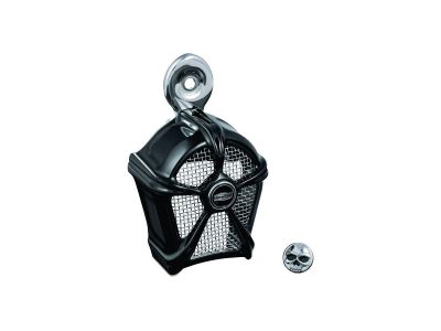 777297 - Küryakyn Mach 2 Horn Cover With chrome mesh Black Chrome