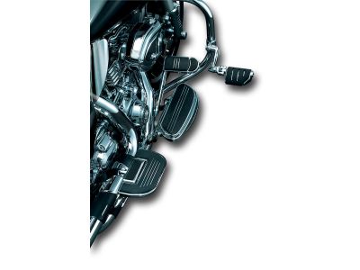 777555 - Küryakyn Longhorn Offset Highway Pegs with 1 1/4" Magnum Quick Clamp Trident Dually Pegs Chrome