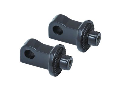 778886 - Küryakyn Splined Peg Adapters Gloss Black Gloss