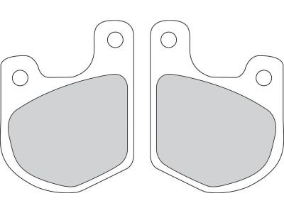 8009019 - Motor Factory Organic Replacement Brake Pads Organic Front