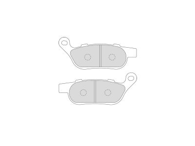 8009060 - Motor Factory Sintered Replacement Brake Pads Sinter Rear