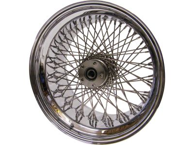 86449 - TTS 80 Spoke Wheel Assembly, 18X3.50 Front, Single Flansh, Chrome 80-Spoke Wheel