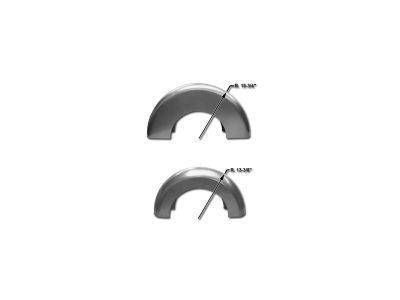 88177 - CCE 4 3/4" Roll-Your-Own Custom Blank Steel Rear Fender Round Top with 13 3/8" Radius