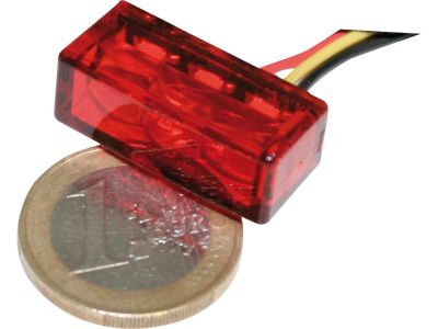 888208 - SHIN YO Cube 3 SMD H LED Taillight Height(mm): 27 , Width(mm): 10 , Depth(mm): 13 , Approved for horizontal installation LED